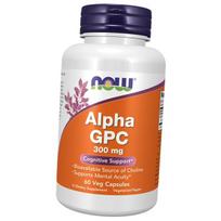 Alfa-GFH, Alfa (Glicerofosfocholinas), Alpha GPC 300, Now Foods  60 veg kapsulių (72128029) 60vcaps