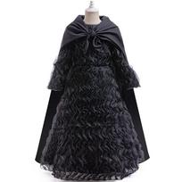 Elphaba Thropp Wicked Cos Vaikų drabužiai Juoda vakarėlio suknelė Suknelė su pelerinu 110cm
