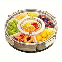 Airtight Food Storage Containers with Compartments, Bento Box for Meal Prep, Plastic Salad Containers, 800-1000ml Capacity balta