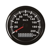 ELING Garantuotas Vandeniui GPS Spidometras Odometras Automobilio Matuoklis 200KM/H Automobiliui Motociklui Automobiliui Su Apšvietimu 85mm /24V 0-200KM/H