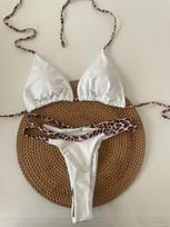 2024 Europos ir Amerikos nėriniuotas trikampis bikini su raišteliais – Seksualus paplūdimio maudymosi kostiumas Medium