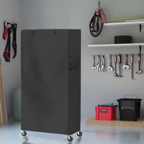 Lauko lentynų apsauga Laikiklis švarai Laikymo dangalas su užtrauktuku nuo dulkių laidams 122cmx45cmx183cm