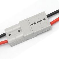 J-base Power Connector, Quick Connect, Charging, 12 V, 24 V, Wire Cable, Car, Motorcycle, Connect, Disconnect, DIY (Gray) pilka spalva