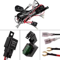 YUNPICAR Universalus rūko žibintų laidų relės diržas svirtinis jungiklis /40A galios relė saugiklis [2 žibintams] (Relės laidynas) Relay Harness