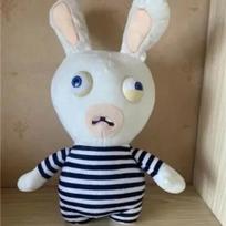 Kūrybiški triušiai pliušiniai žaislai Lehman triušio lėlė Crazy Rabbit pliušiniai vaikų žaislai Juokinga gyvūno lėlė Šaukiantis triušis Dovana 20cm