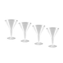 Plastikinės taurės ALGON 4 vnt. 215ml