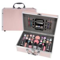Veganiška makiažo paletė rožiniame lagaminėlyje Zmile Cosmetics