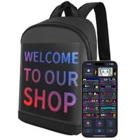Kuprinė su dideliu LED RGB ekranu, Bluetooth, Android iOS, su 4000 mAh išoriniu akumuliatoriumi