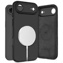 Tech-Protect Silicone MagSafe dėklas skirtas Apple iPhone 17 Air – juodos spalvos