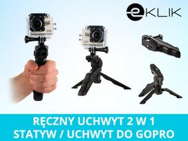 Stovas Mini trikojis laikiklis sportinei kamerai GoPro Sjcam, juodas