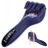 SuperLove Perfect Hand Strong Penis Vibrator Dark Blue
