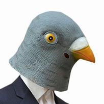 Baisaus balandžio galvos kaukė Latekso rekvizitas Gyvūno Cosplay Kostiumas Šventė Helovinas Šventinės vakarėlio reikmenys Visas veidas Namų dekoras AVE