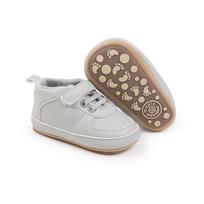 Gamilo Infant Shoes: 0-12 Months Baby Boy Walker Shoes with Indoor Rubber Soles for Spring and Autumn 12cm/86g pilka spalva