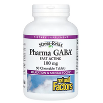Natural Factors Pharma GABA 100 mg 60 chewables
