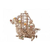 Medinis konstruktorius UGEARS Marble Run Spiral Hoist
