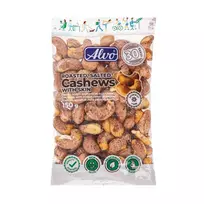 Kepinti, sūdyti anakardžių riešutai su luobele ALVO, 150 g