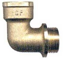 Tdm_Brass Alkūnė TMD brass, 3/4″, 90°, vidinis/išorinis sriegis