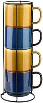Affek Design EVIE 4 puodelių rinkinys ant stovo, 400 ml