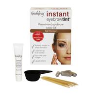 GODEFROY antakių dažymo rinkinys INSTANT EYEBROW TINT Light brown,  šviesiai ruda spalva, 1 vnt.