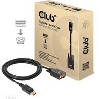 Club 3D - Adapterkabel - DisplayPort (M) zu HD-15 (VGA) (M) - 2 m - 1080p-Unterstützung