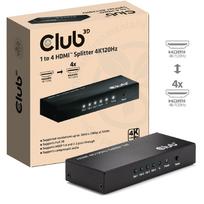 I/O VIDEO SPLITTER HDMI 4PORT/4K 120HZ CSV-1385 CLUB3D