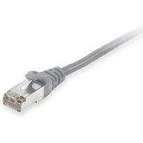 equip - Patch-Kabel - RJ-45 (M) zu RJ-45 (M) - 5,0m - S/FTP - CAT 6a - halogenfrei, geformt, ohne Haken, verseilt - Grau (606706)