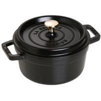 Staub La Cocotte 20cm rund, schwarz, Gusseisen (40509-487-0)