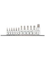 Antgaliai su galvute Torx  ir ertme T10-T40, 1/4"
