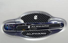 Alphard Door Handle Protector, Alphard Car Door Handle Scratch Protection Film, Newest Carbon Style, Alphard