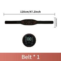 Pilvo tonizuojantis diržas EMS raumenų stimuliatorius pilvo treniruoklis raumenų tonikas USB įkraunamas kūno formavimas svorio metimas riebalų deginimas fitnesas unisex black