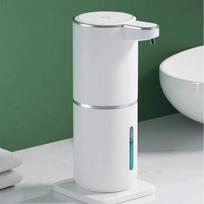 Automatinis jutiklinis muilo dozatorius, bekontaktis putų muilas, USB įkrovimas, stalo ir sieninis dvigubos paskirties, mobiliojo telefono ploviklis balta