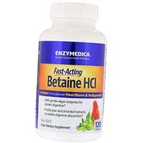 Betainas, Betaine HCl, Enzymedica 120 kaps (72466001) 120caps