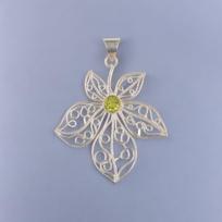 Natural  Peridot Gemstone 925 Sterling Silver Gift Jewelry Women Pendant 2.29  CP-19-4