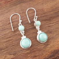 Amazonite Gemstone Earrings 925 Sterling Silver Handmade Jewelry For Engagement EE-160-20