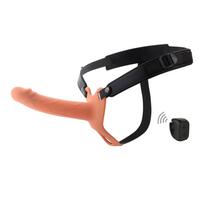 Hidden Desire Inferno 18 cm vibruojantis strap-on dildo