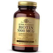 Biotinas plaukams, odai ir nagams, Biotin 5000, Solgar 100veg caps (36313029) 100vcaps