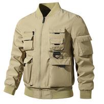 Pilot Jacket Men's American Tooling Military Baseball Uniform Multi-pocket Jacket Functional Jacket Combat S