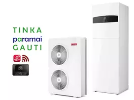 Šilumos siurblys Oras-Vanduo Ariston Nimbus R32, Compact, 120 S T Net 13.87 kW Φ3, su integruotu 177l vandens šildytuvu ir Wi-Fi