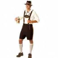 Muni Oktoberfest Drabužiai Tradicinis Bavariškas Vyriškas Kostiumas Kelnės su Gobtuvu M