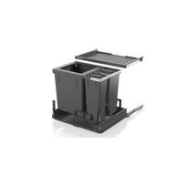 Rūšiavimo šiukšliadėžė X60 Basic Pro, 60cm fasadui (1x40L+1x8L+1x5L)