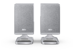Sharp HT-SPR52021(SL) Q Soundbar 2.0.2 Wireless Rear Surround Speakers, Silver | Sharp