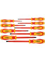 9 vnt VDE atsuktuvų rinkinys: Size:3*100mm,4*100mm,5.5*125mm, 6.5*150mm,8*175mm,PH0*60mm, PH1*80mm,PH2*100mm,PH3*150mm