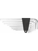 Hex-key set 9 vnt.. 1.5 - 10 mm, long