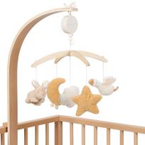LITTLE DUTCH medinė muzikinė karuselė „Newborn Naturals“