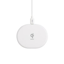 Bevielis kroviklis DELTACO, 10 W, USB-C, Qi, baltas QI-1039 / 1902335
