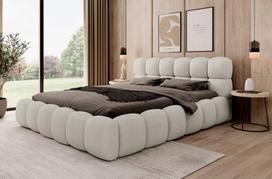 Lova BRASTON + Čiužinys SAPNAS 2 XL|140x200|Smėlio|Boucle