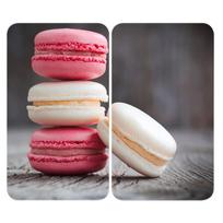2 stiklinių dangčių rinkinys Wenko Macarons keptuvei, 52 x 30 cm
