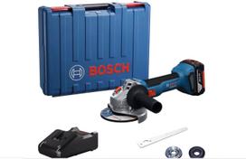 Akumuliatorinis kampinis šlifuoklis Bosch GWS 18V-8 Professional; 125 mm; 18 V; 1x4,0 Ah akum.; su lagaminu
