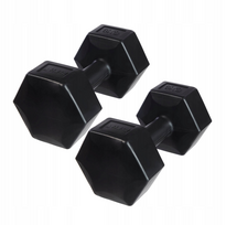 Juodi hanteliai 2x6kg DrFit – efektyvus sprendimas treniruotėms