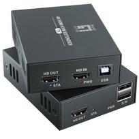 LevelOne HDMI over Cat.5/6 Extender kit 4K 100m schwarz (HVE-8111)